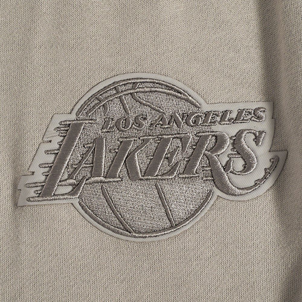 Pro Standard Men's Los Angeles Lakers Taupe Neutral Fleece Shorts product image