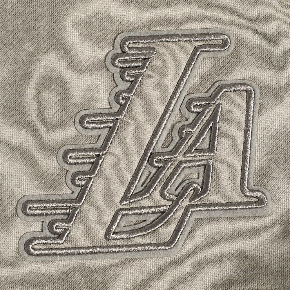 Pro Standard Men's Los Angeles Lakers Taupe Neutral Fleece Shorts product image