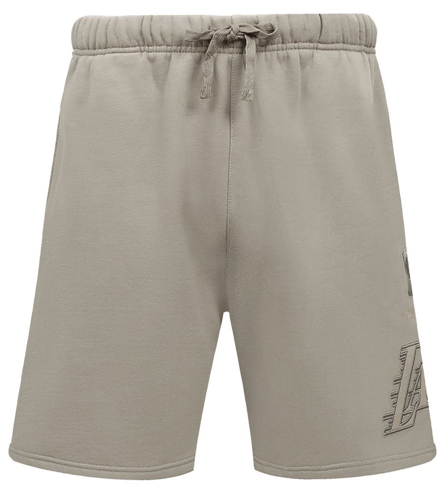 Pro Standard Men's Los Angeles Lakers Taupe Neutral Fleece Shorts product image