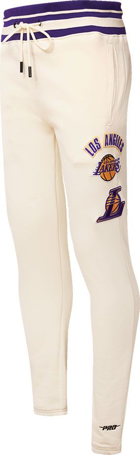 Pro Standard Adult Los Angeles Lakers White Retro Fleece Sweatpants product image