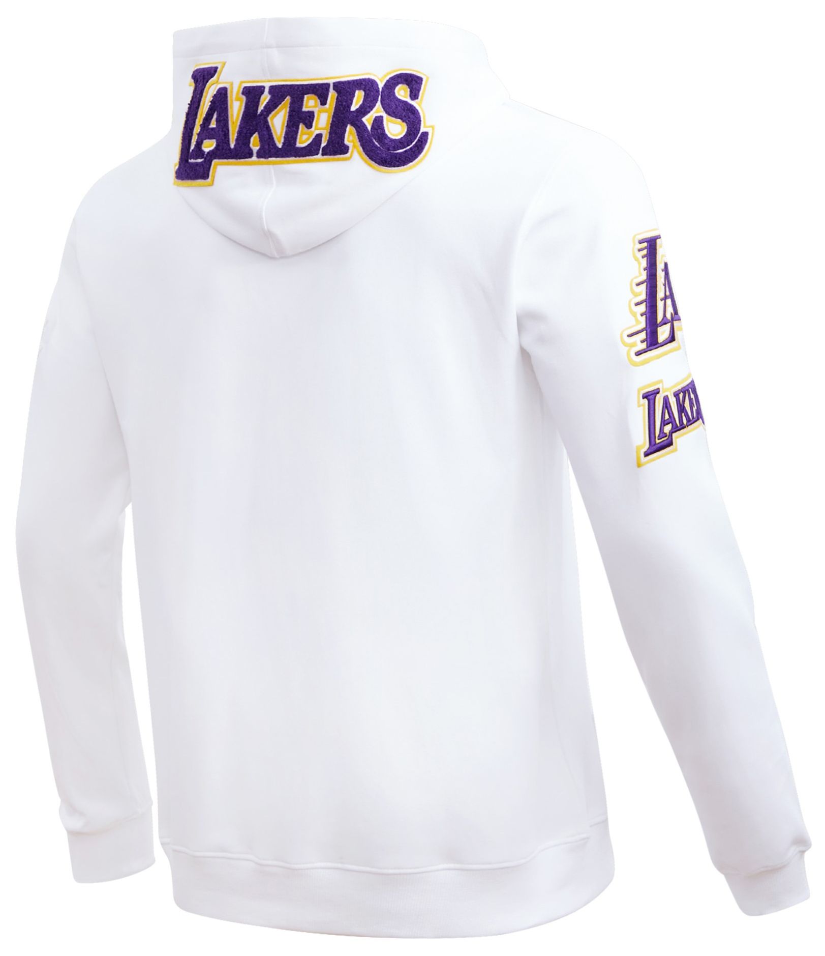 Pro Standard Men's Los Angeles Lakers White Classic Chenille Pullover Hoodie product image