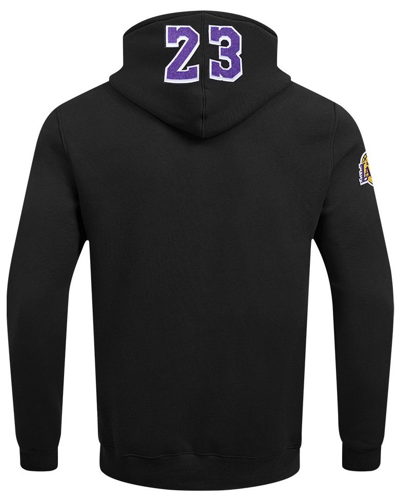 Pro Standard Men's Los Angeles Lakers LeBron James #23 Black Skyhook Fleece Hoodie product image