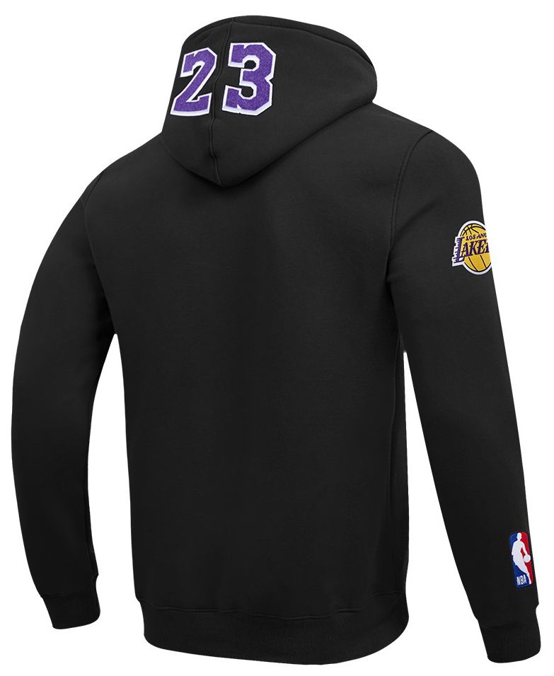 Pro Standard Men's Los Angeles Lakers LeBron James #23 Black Skyhook Fleece Hoodie product image