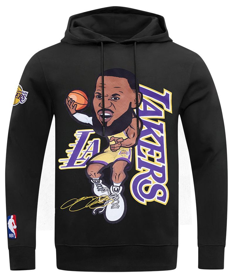 Pro Standard Men's Los Angeles Lakers LeBron James #23 Black Skyhook Fleece Hoodie product image