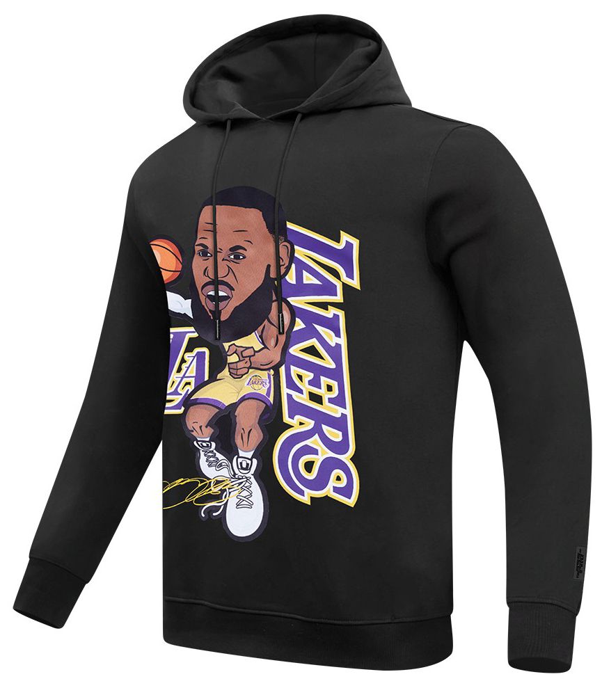 Pro Standard Men's Los Angeles Lakers LeBron James #23 Black Skyhook Fleece Hoodie product image