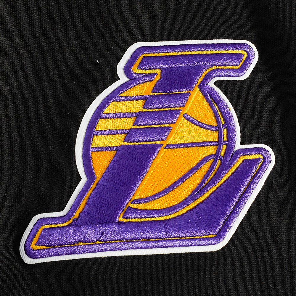 Pro Standard Men's Los Angeles Lakers Black Old English Fleece Crewneck Sweatshirt product image