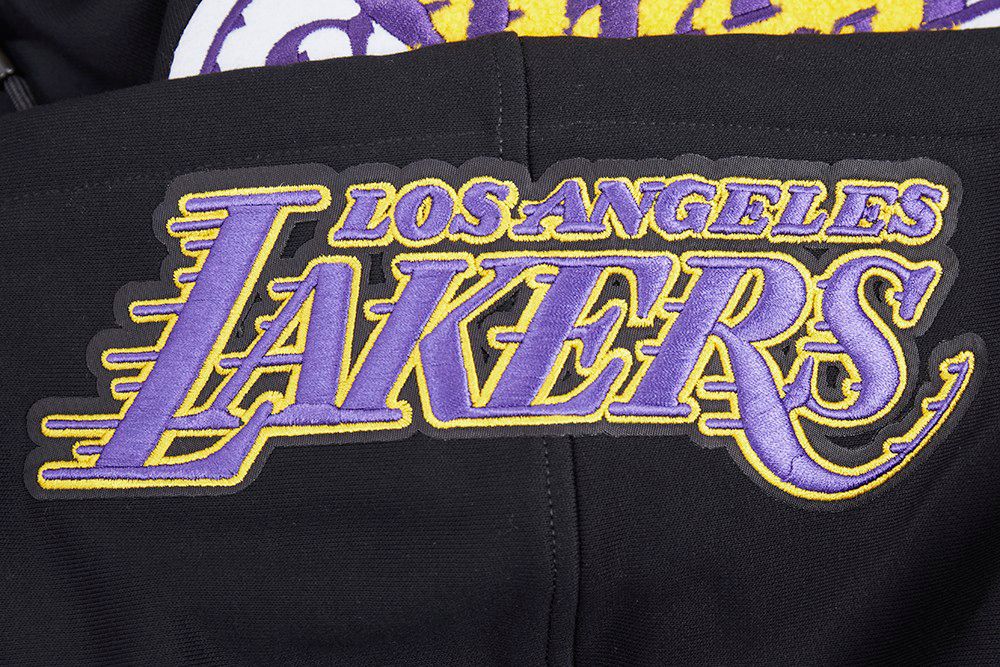 Pro Standard Men's Los Angeles Lakers Black Old English Fleece Hoodie product image