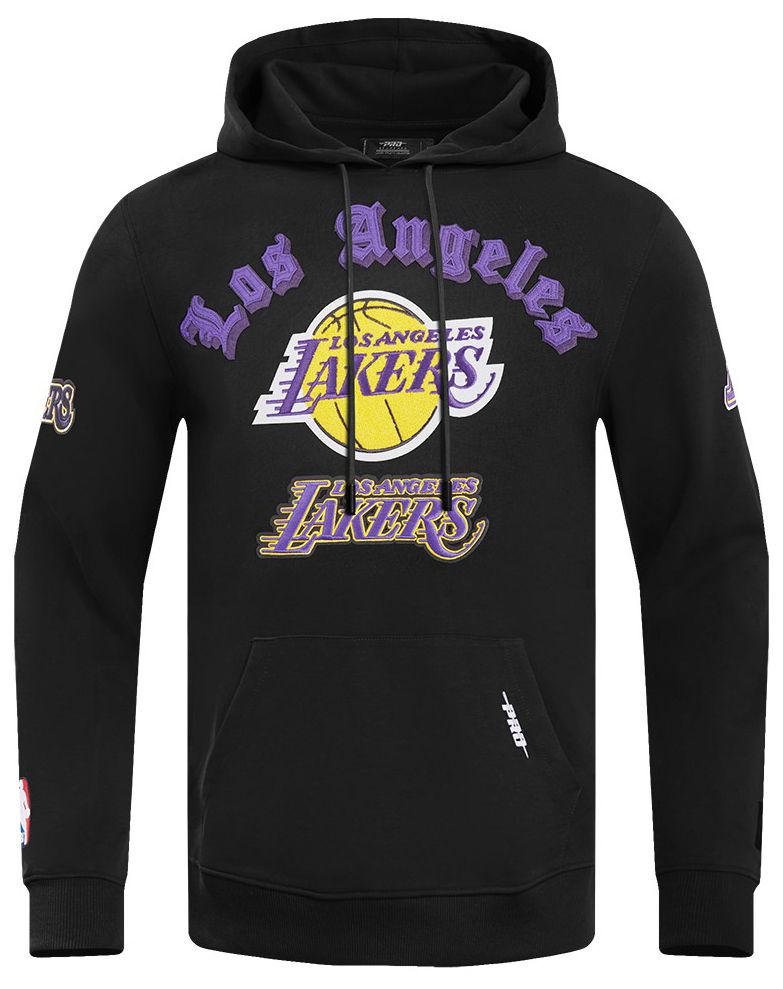 Pro Standard Men's Los Angeles Lakers Black Old English Fleece Hoodie product image