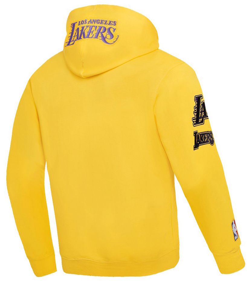 Pro Standard Men's Los Angeles Lakers Yellow Old English Fleece Hoodie product image