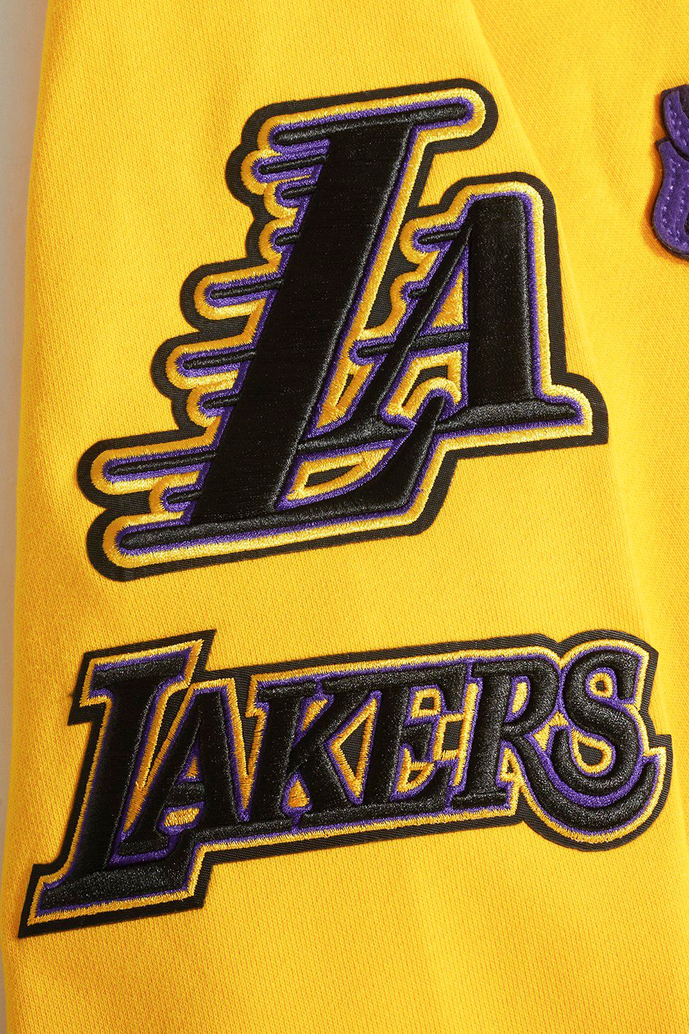 Pro Standard Men's Los Angeles Lakers Yellow Old English Fleece Hoodie product image