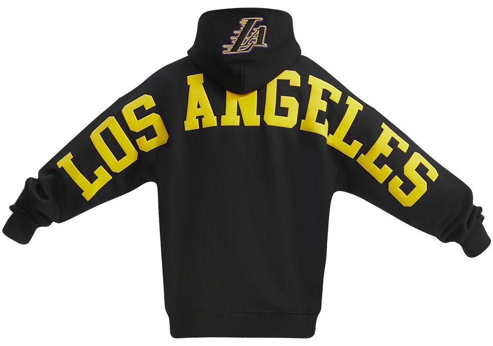 Pro Standard Men's Los Angeles Lakers Black Wingspan Drop Shoulder Hoodie product image