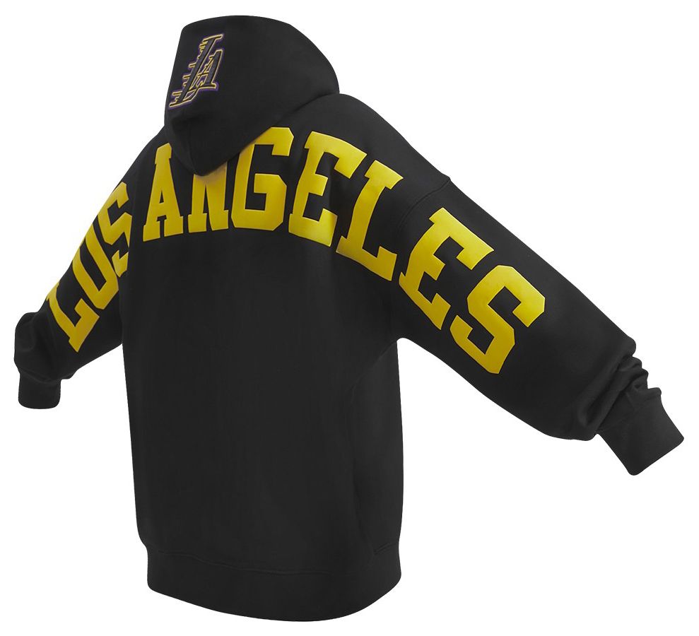 Pro Standard Men's Los Angeles Lakers Black Wingspan Drop Shoulder Hoodie product image