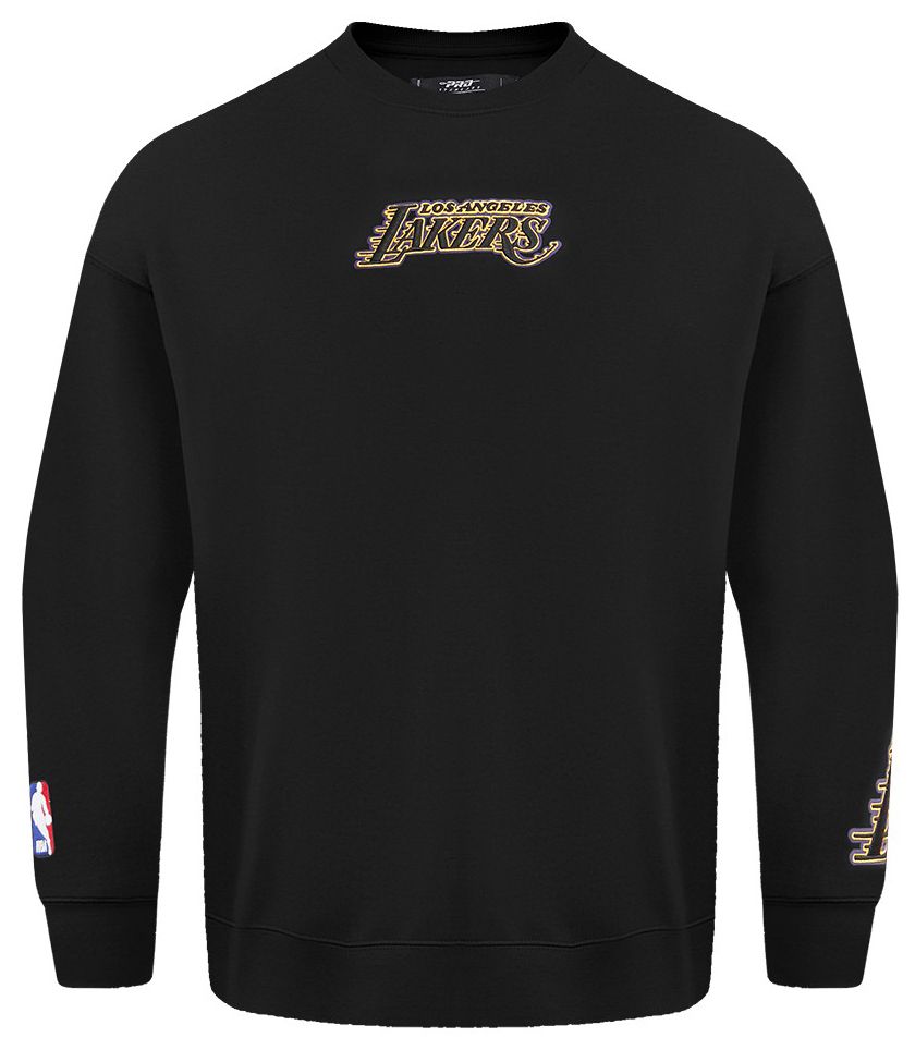 Pro Standard Men's Los Angeles Lakers Black Wingspan Drop Shoulder Fleece Crewneck Sweatshirt product image