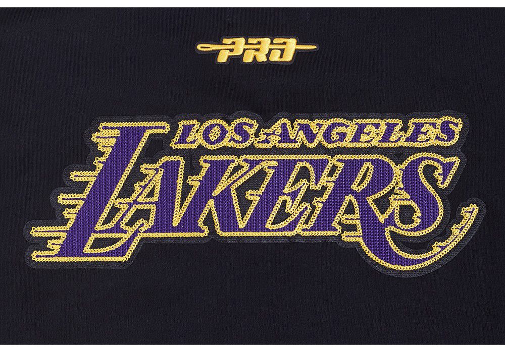 Pro Standard Men's Los Angeles Lakers Black Arch 1/4 Zip Pullover product image