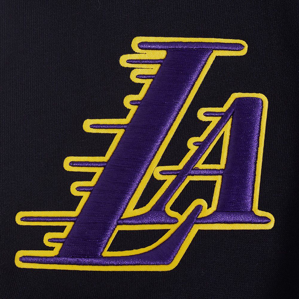 Pro Standard Men's Los Angeles Lakers Black Arch 1/4 Zip Pullover product image
