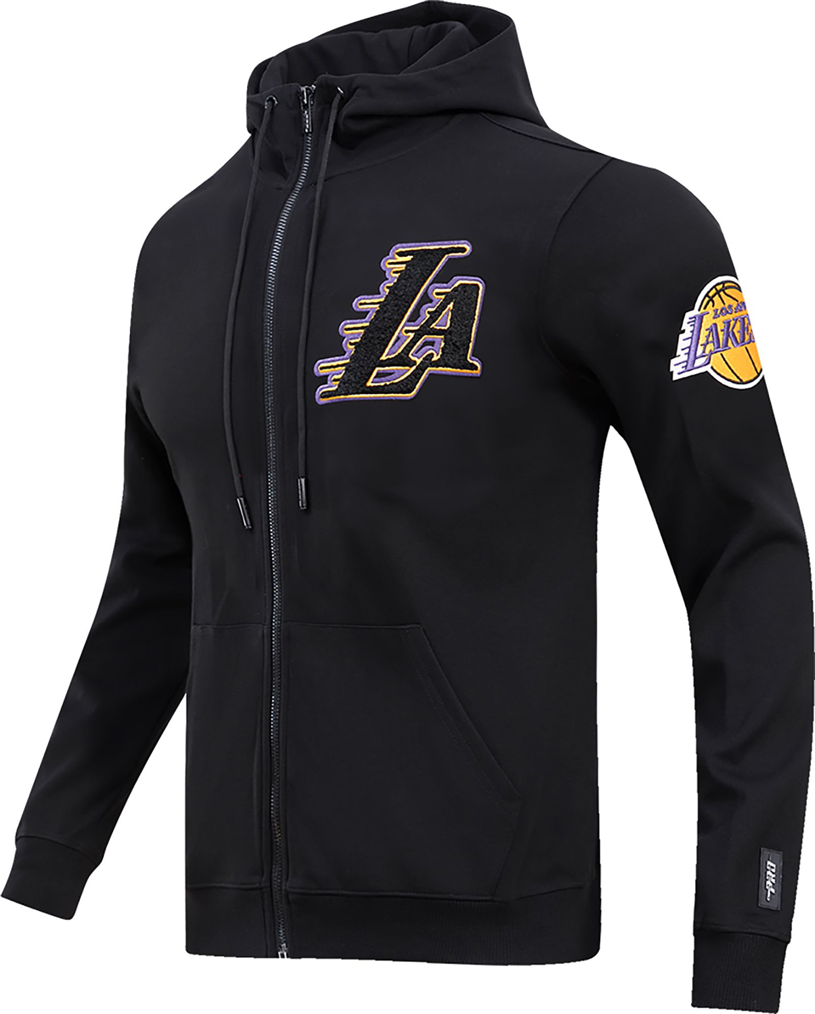 Pro Standard Men's Los Angeles Lakers Black Chenille Full Zip Hoodie product image