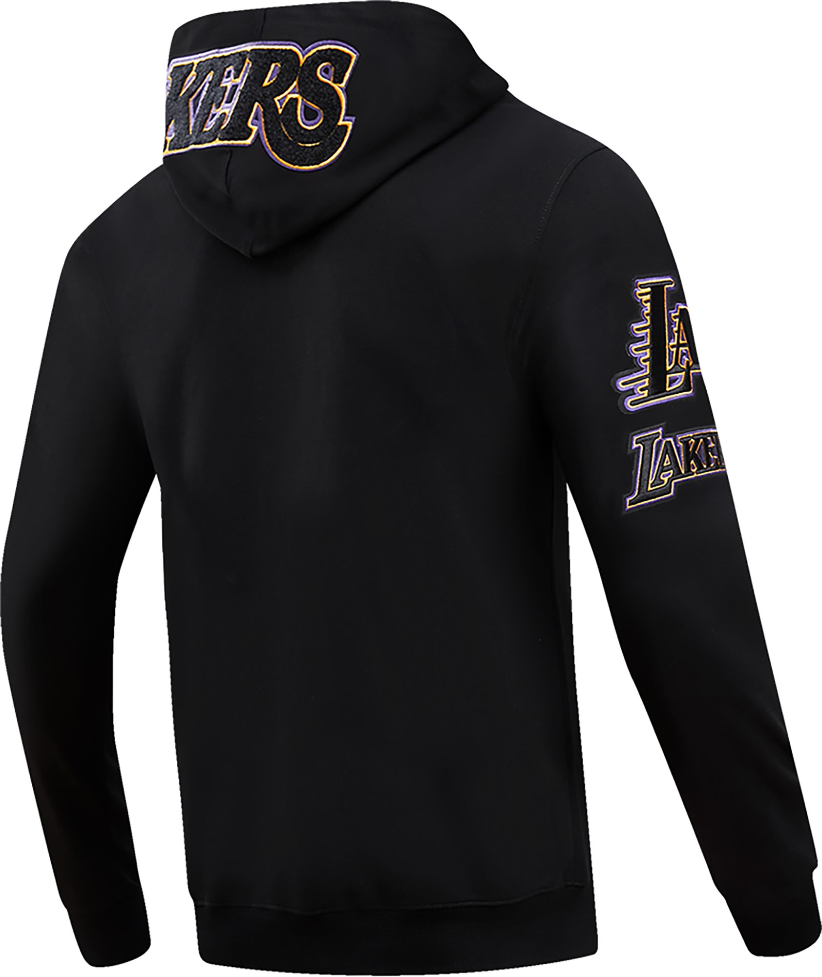 Pro Standard Men's Los Angeles Lakers Black Chenille Full Zip Hoodie product image
