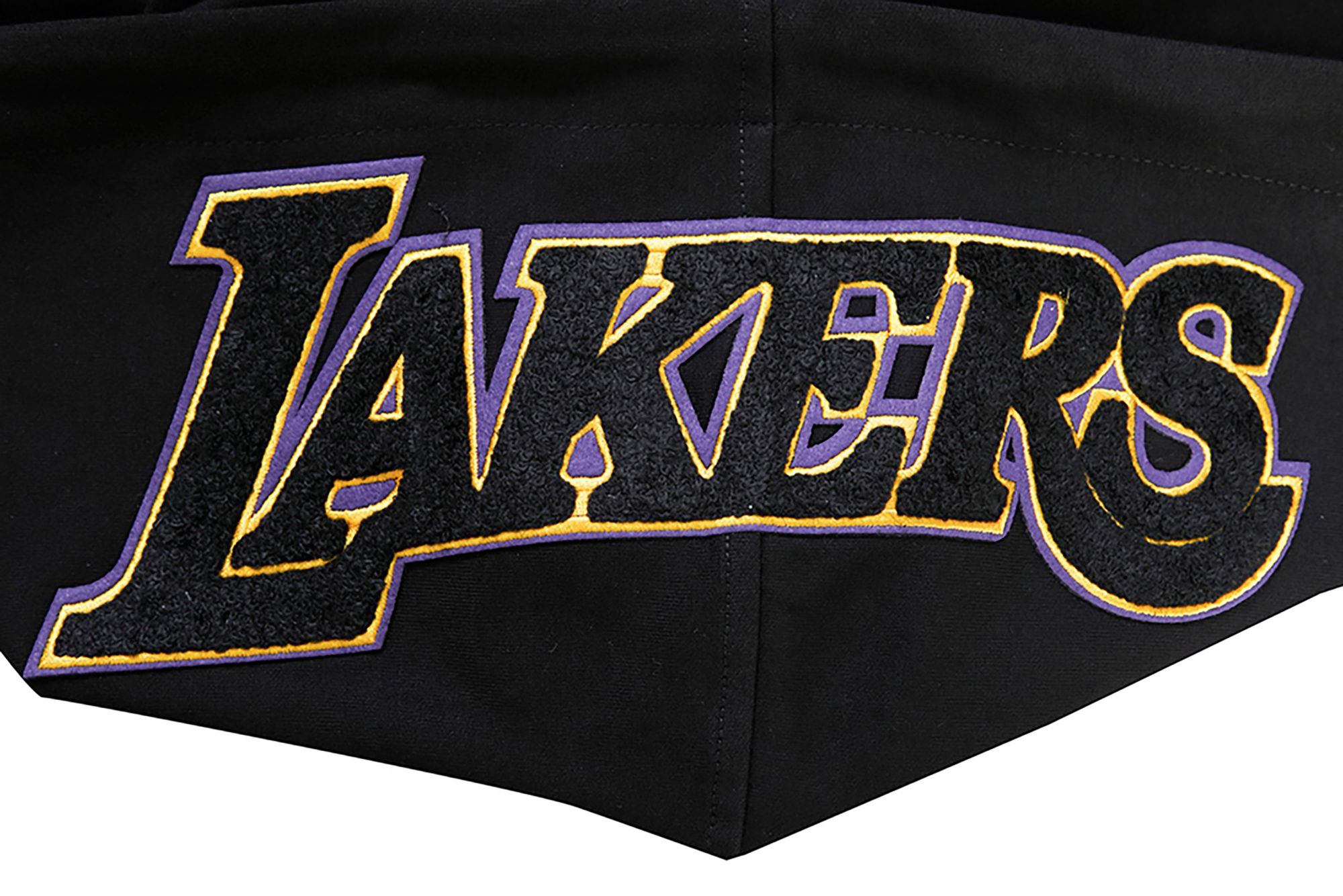 Pro Standard Men's Los Angeles Lakers Black Chenille Full Zip Hoodie product image