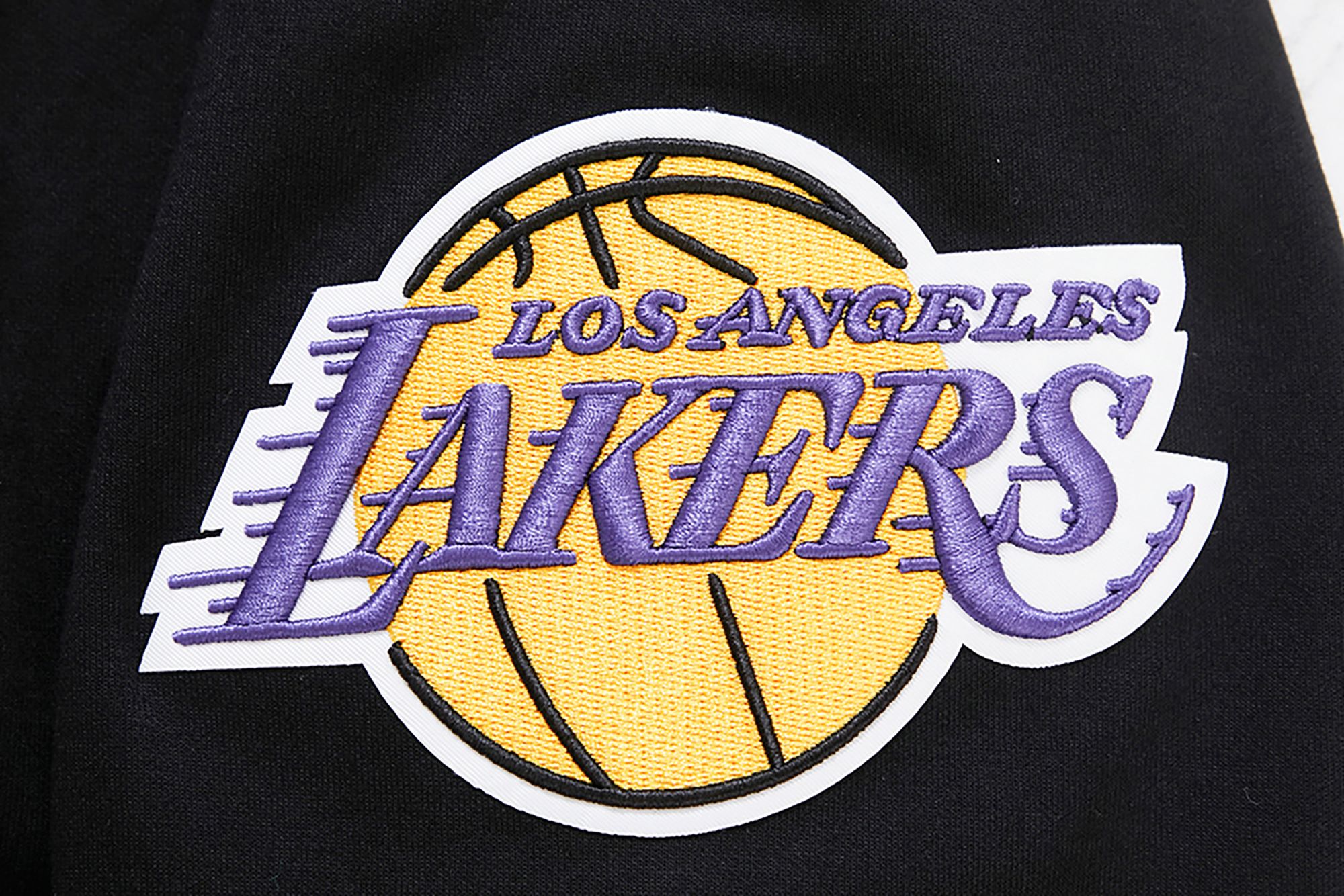 Pro Standard Men's Los Angeles Lakers Black Chenille Full Zip Hoodie product image
