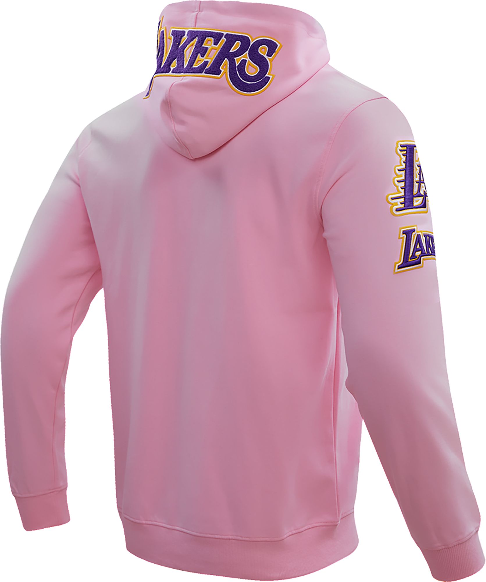 Pro Standard Men's Los Angeles Lakers Pink Chenille Full Zip Hoodie product image