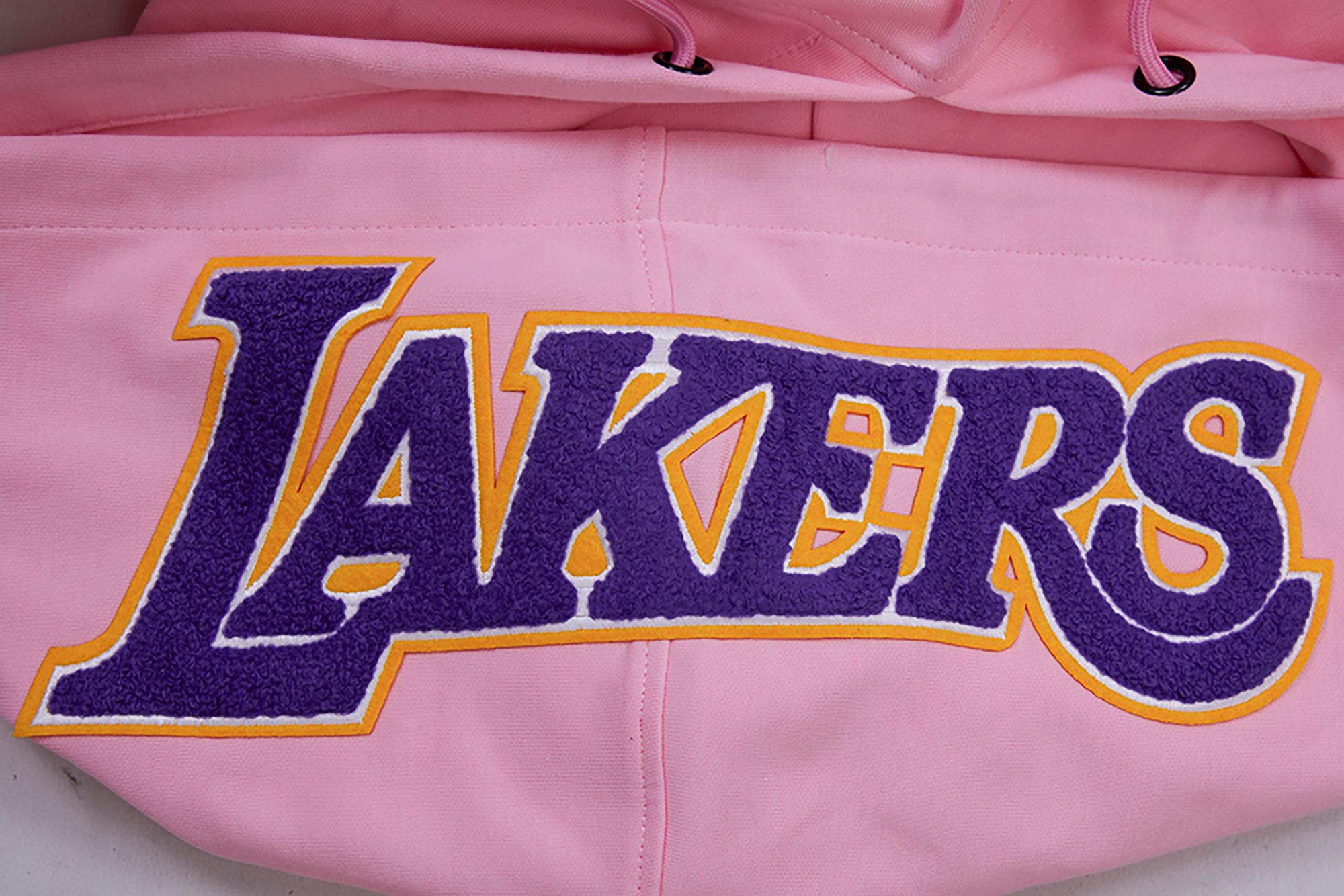 Pro Standard Men's Los Angeles Lakers Pink Chenille Full Zip Hoodie product image