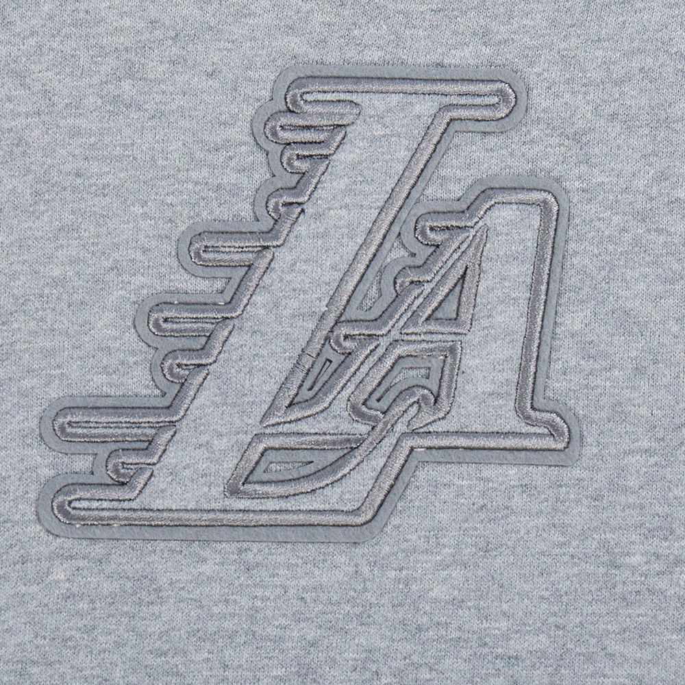 Pro Standard Men's Los Angeles Lakers Grey Neutral Drop Shoulder Fleece Hoodie product image