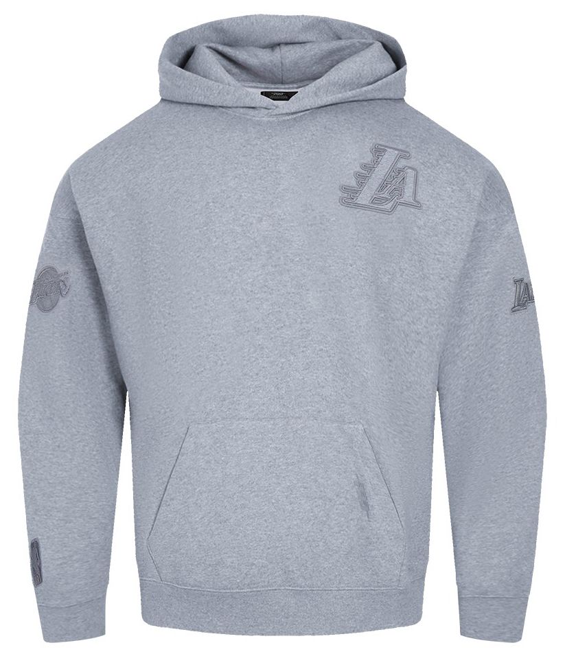 Pro Standard Men's Los Angeles Lakers Grey Neutral Drop Shoulder Fleece Hoodie product image