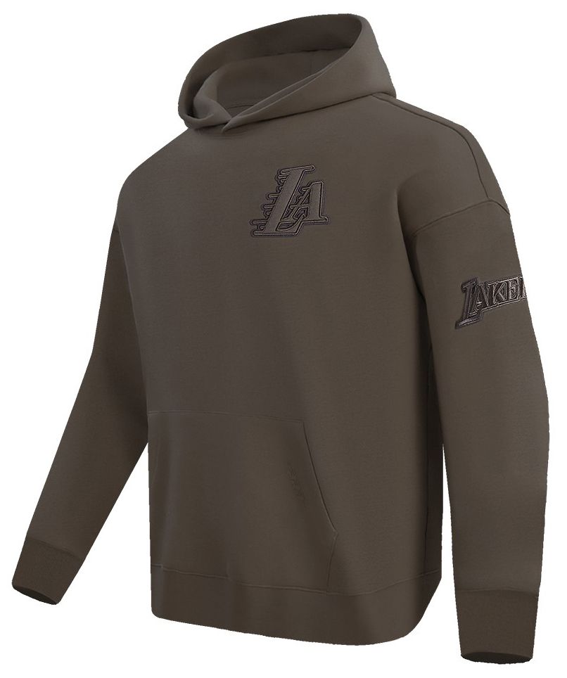 Pro Standard Men's Los Angeles Lakers Taupe Neutral Drop Shoulder Fleece Hoodie product image