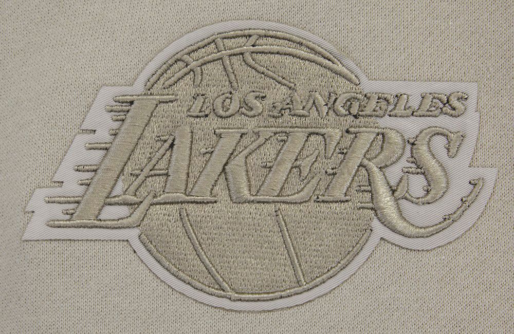 Pro Standard Men's Los Angeles Lakers Taupe Neutral Drop Shoulder Fleece Hoodie product image