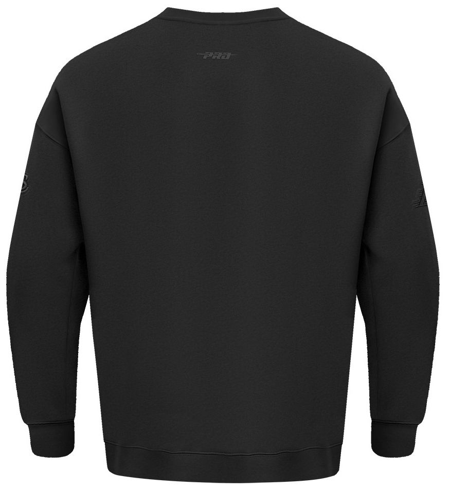 Pro Standard Men's Los Angeles Lakers Black Neutral Drop Shoulder Fleece Crewneck Sweatshirt product image