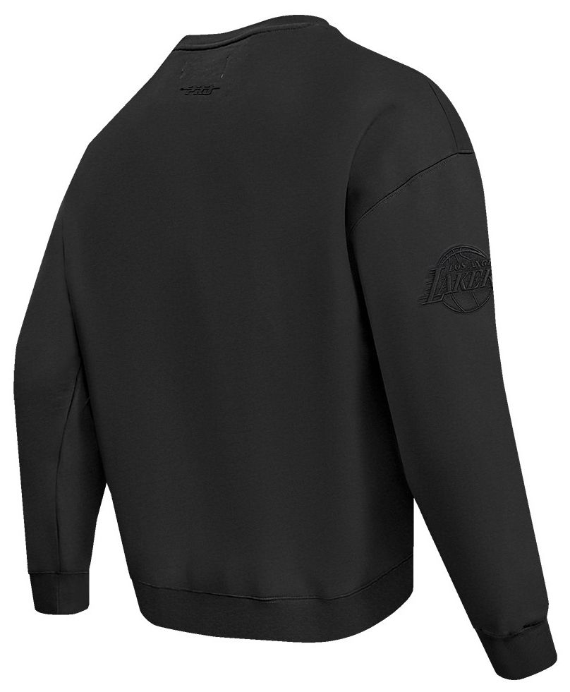 Pro Standard Men's Los Angeles Lakers Black Neutral Drop Shoulder Fleece Crewneck Sweatshirt product image