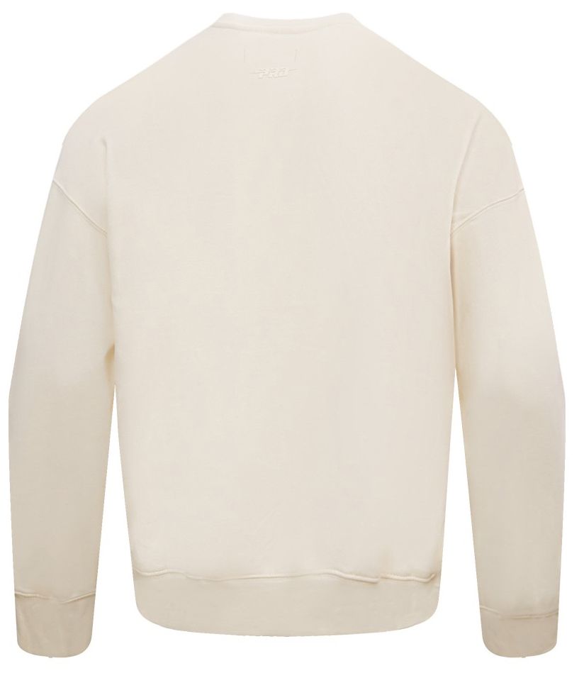 Pro Standard Men's Los Angeles Lakers Off White Neutral Drop Shoulder Fleece Crewneck Sweatshirt product image