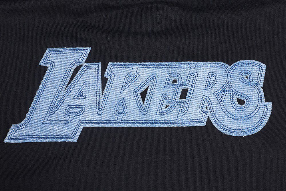 Pro Standard Men's Los Angeles Lakers Black Varsity Fleece Pullover Hoodie product image