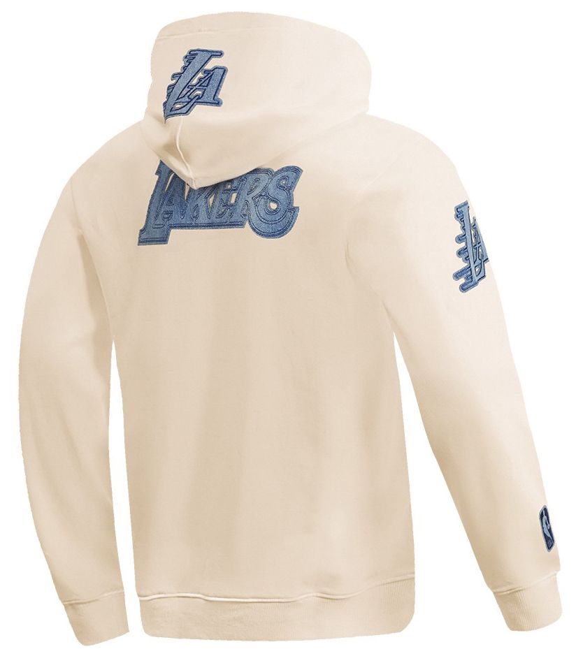 Pro Standard Men's Los Angeles Lakers Linen Varsity Fleece Pullover Hoodie product image