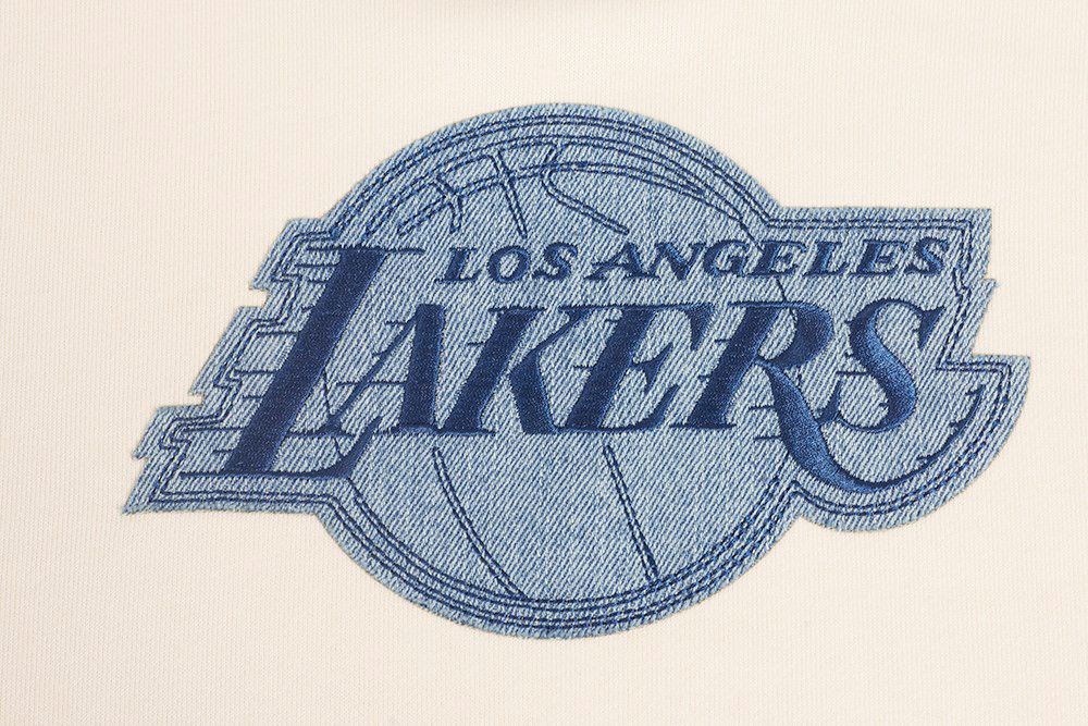 Pro Standard Men's Los Angeles Lakers Linen Varsity Fleece Pullover Hoodie product image