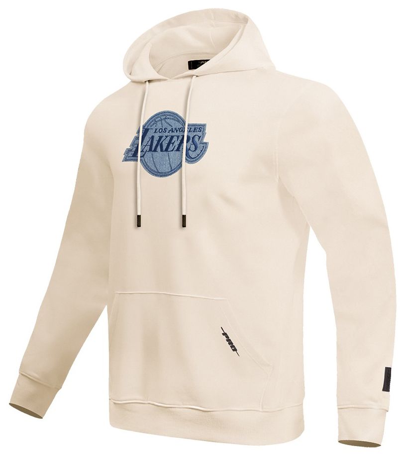 Pro Standard Men's Los Angeles Lakers Linen Varsity Fleece Pullover Hoodie product image