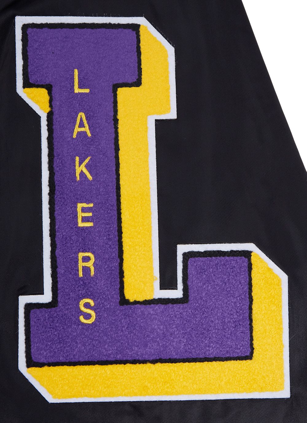 Pro Standard Men's Los Angeles Lakers Black Old English Logo Satin Jacket product image