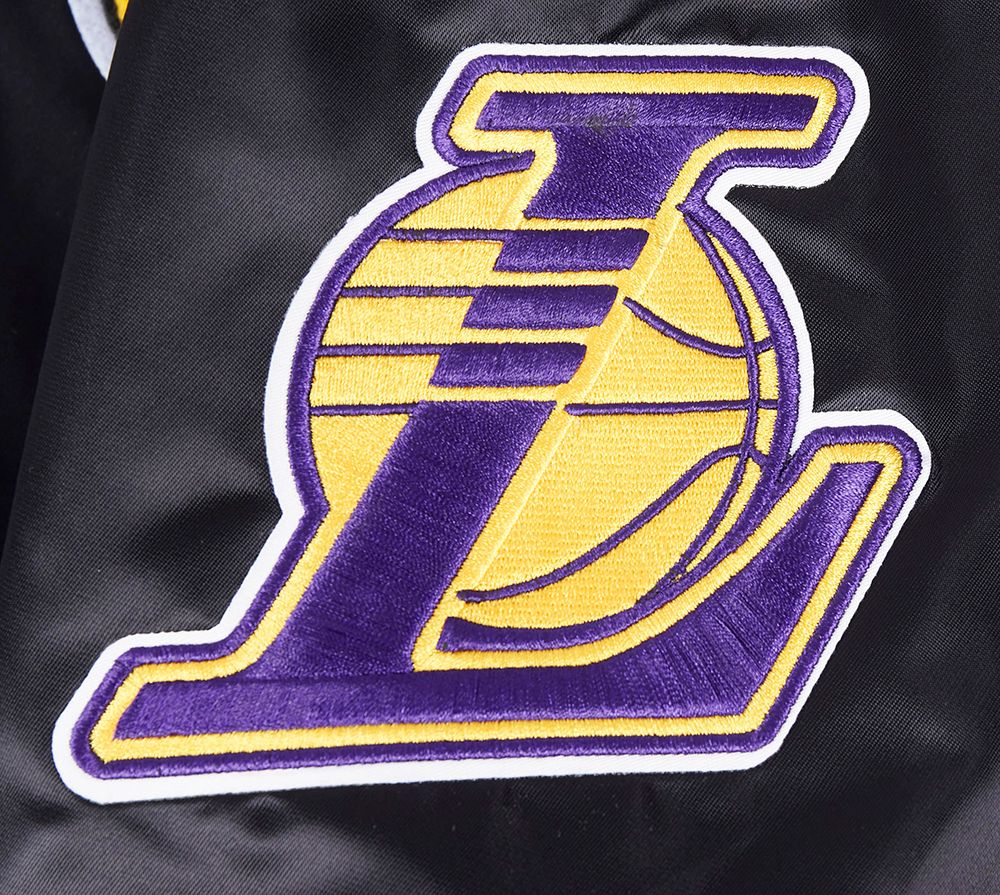 Pro Standard Men's Los Angeles Lakers Black Sublimated Satin Jacket product image