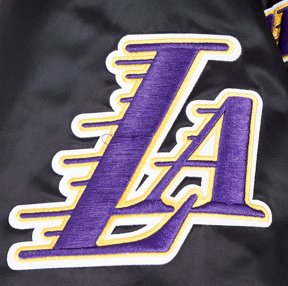 Pro Standard Men's Los Angeles Lakers Black Sublimated Satin Jacket product image