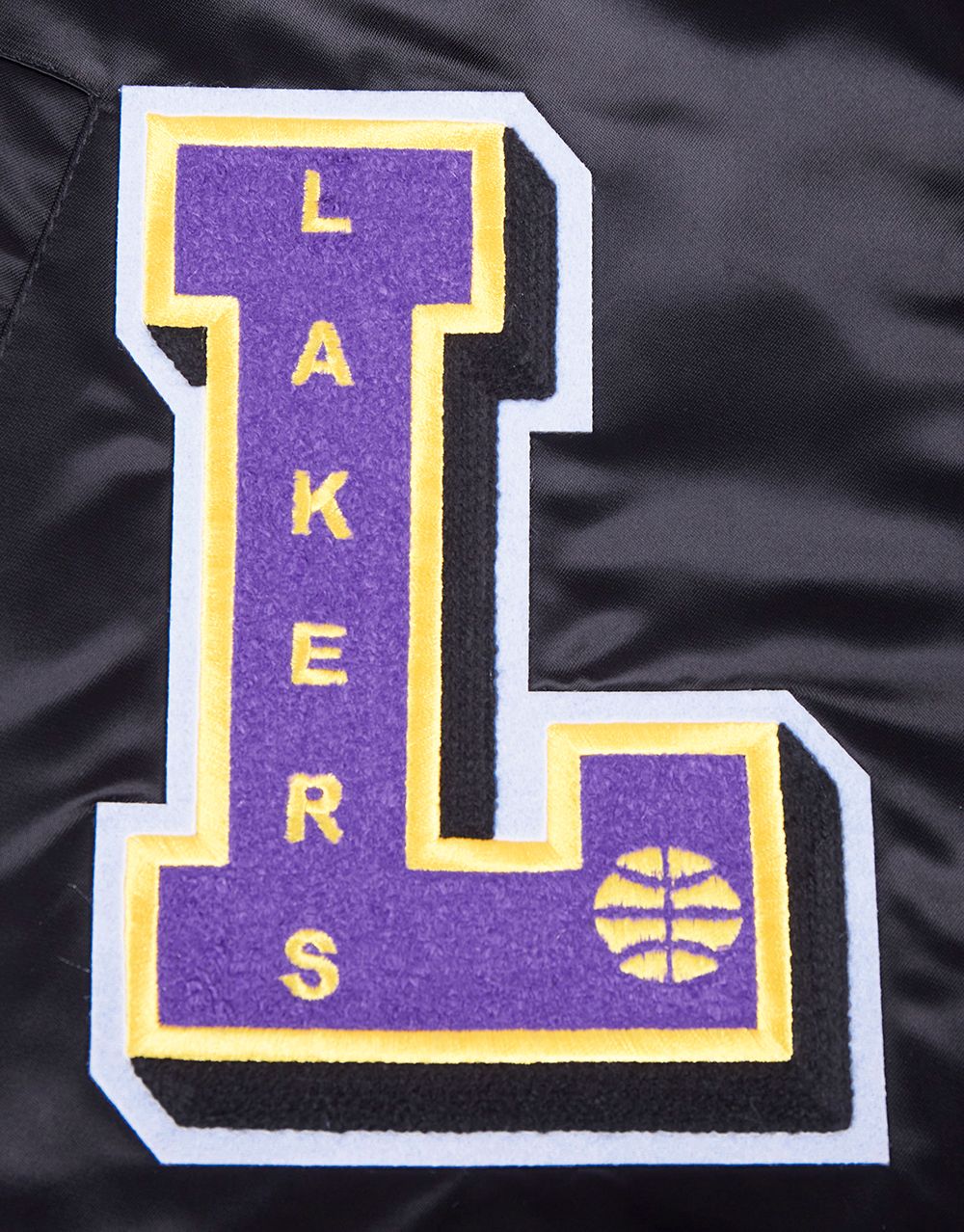Pro Standard Men's Los Angeles Lakers Black Sublimated Satin Jacket product image
