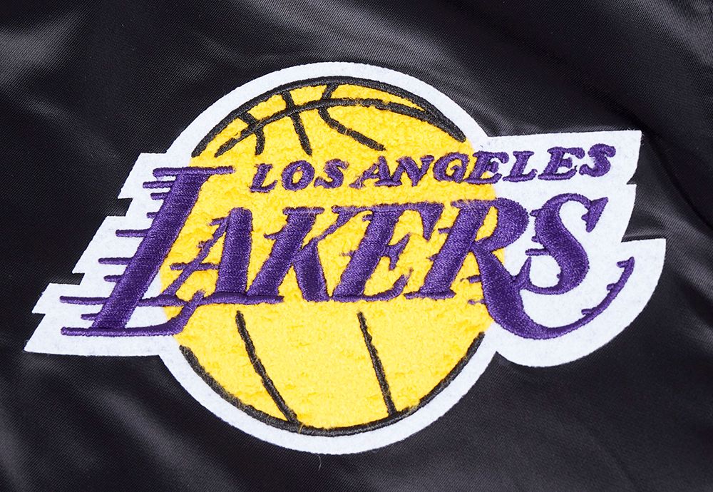 Pro Standard Men's Los Angeles Lakers Black Sublimated Satin Jacket product image