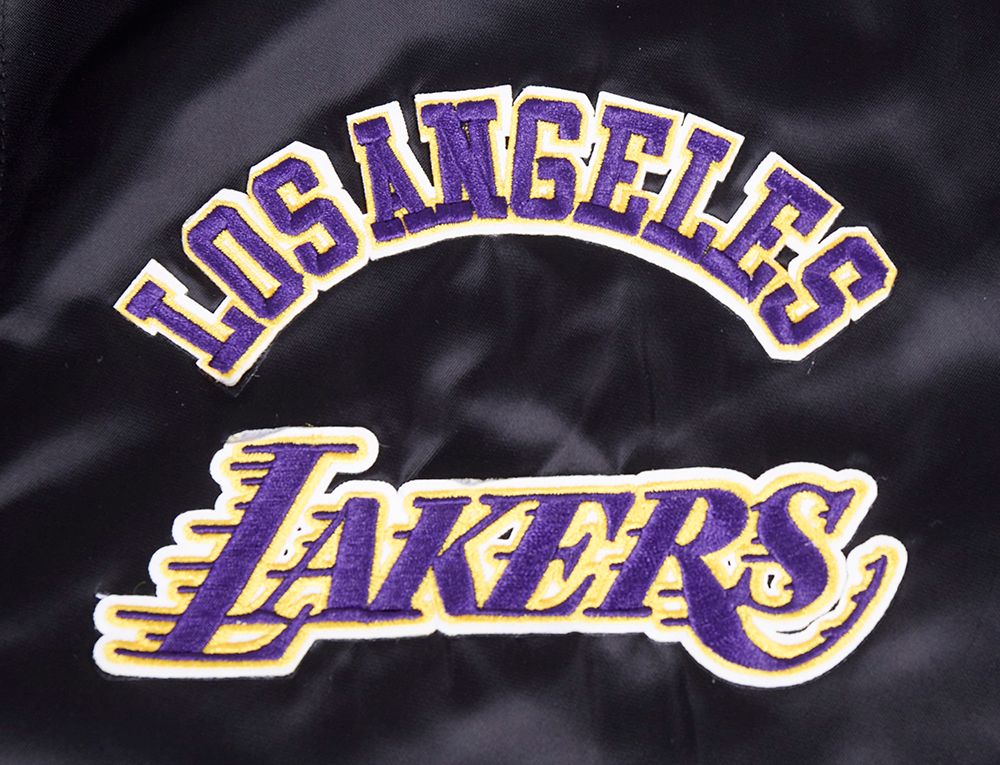 Pro Standard Men's Los Angeles Lakers Black Sublimated Satin Jacket product image