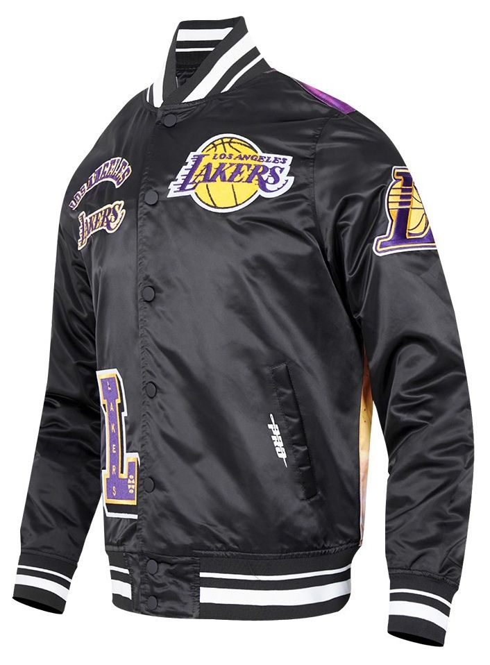 Pro Standard Men's Los Angeles Lakers Black Sublimated Satin Jacket product image