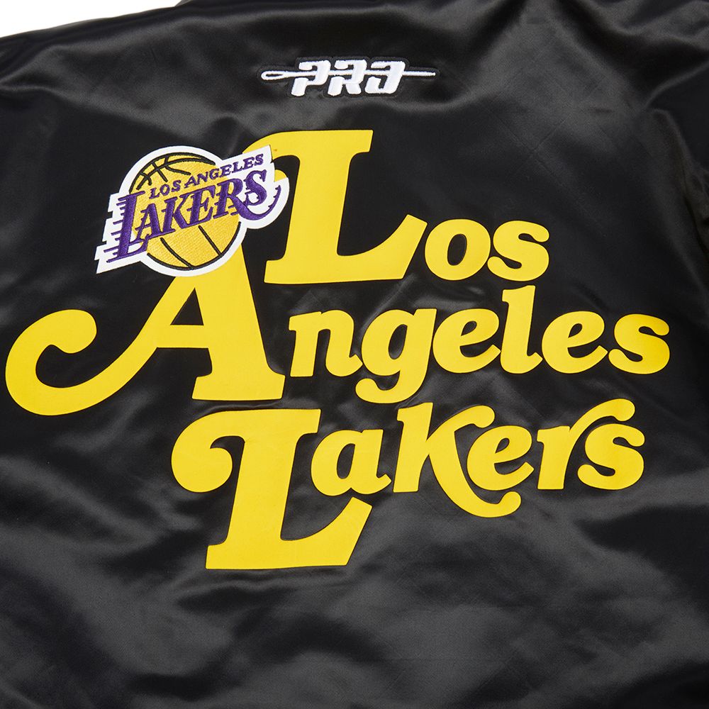 Pro Standard Men's Los Angeles Lakers Black Souvenir Satin Jacket product image