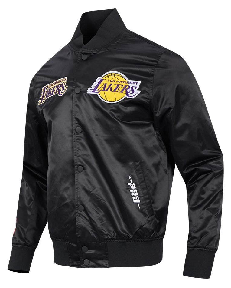 Pro Standard Men's Los Angeles Lakers Black Souvenir Satin Jacket product image