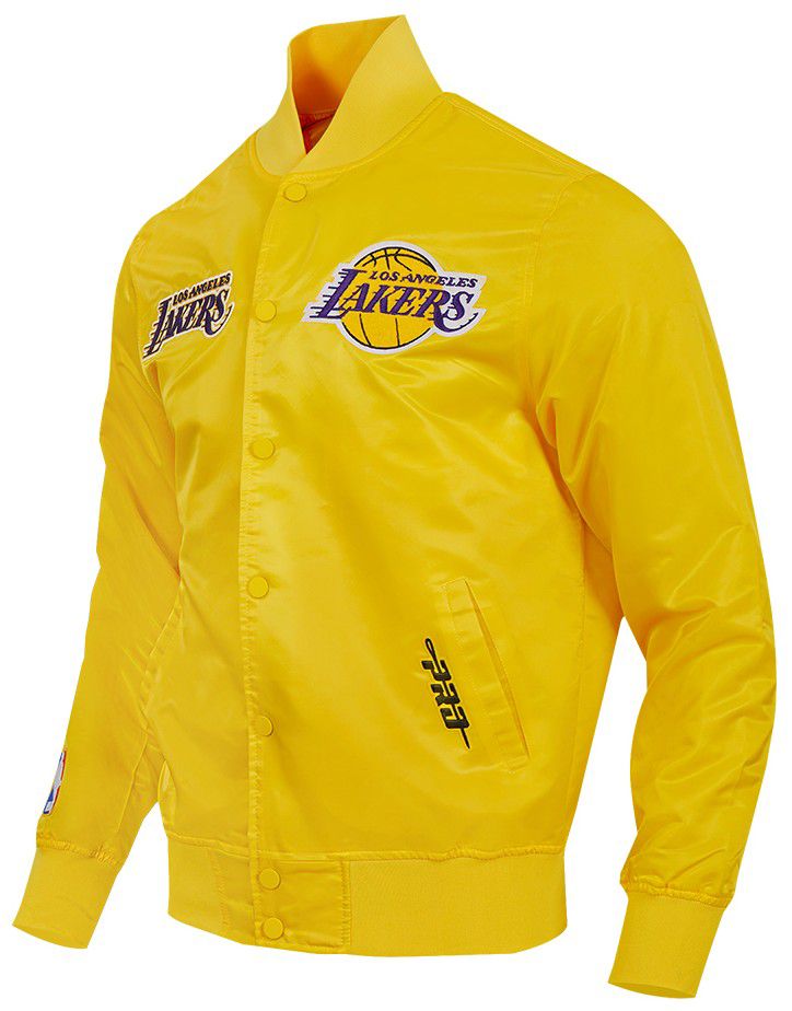 Pro Standard Men's Los Angeles Lakers Yellow Souvenir Satin Jacket product image