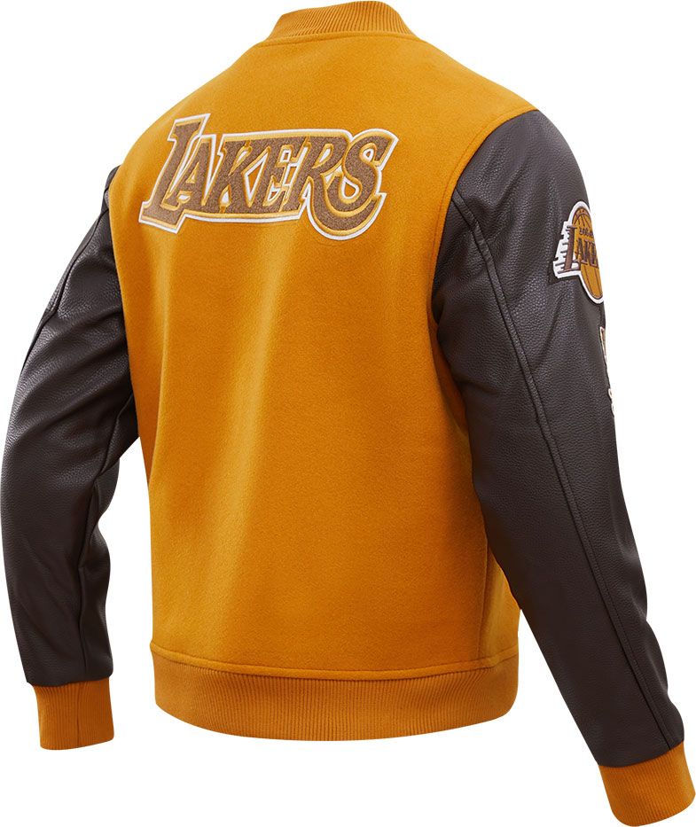Pro Standard Men's Los Angeles Lakers Brown Wool Varsity Jacket product image