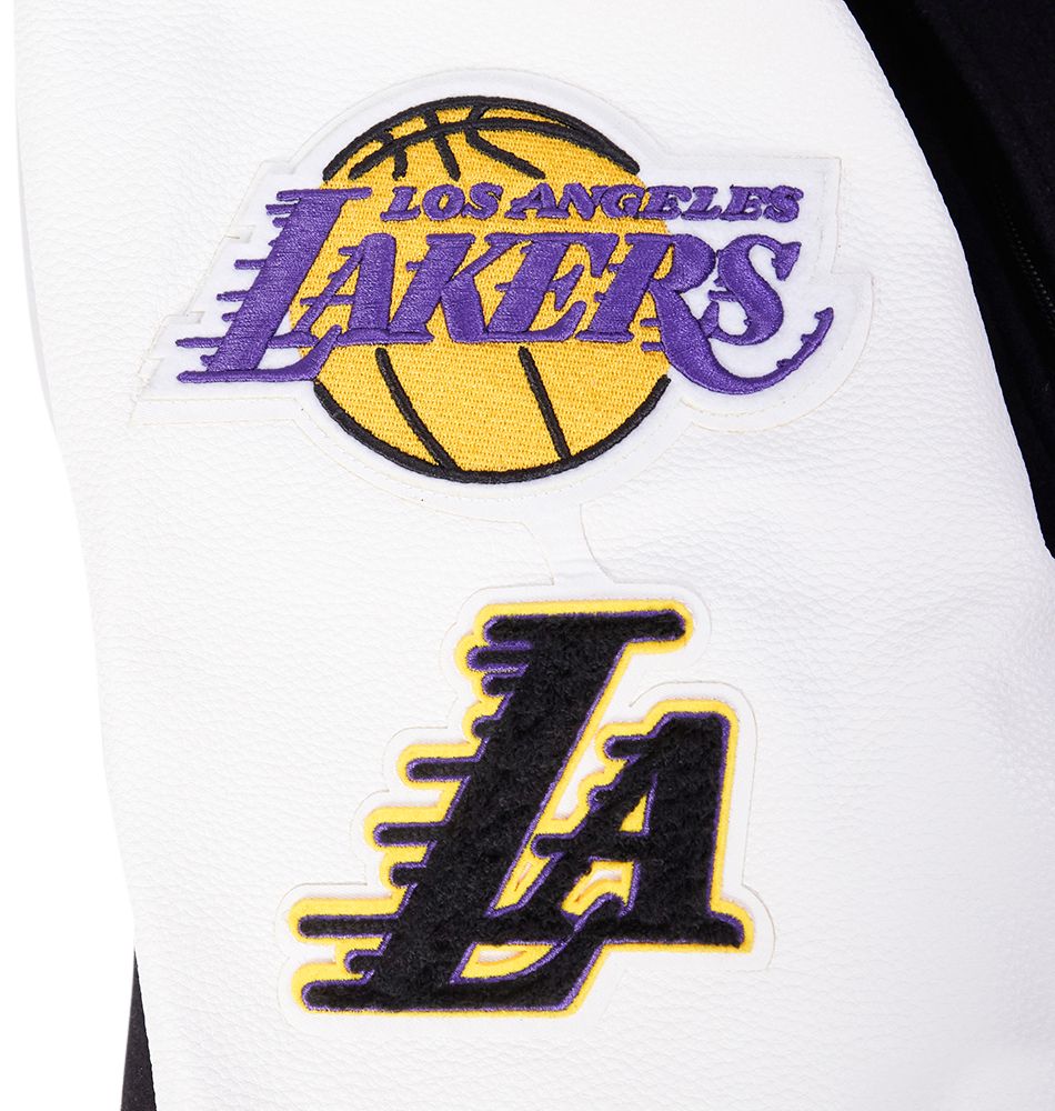 Pro Standard Men's Los Angeles Lakers Black Classic Wool Varsity Jacket product image