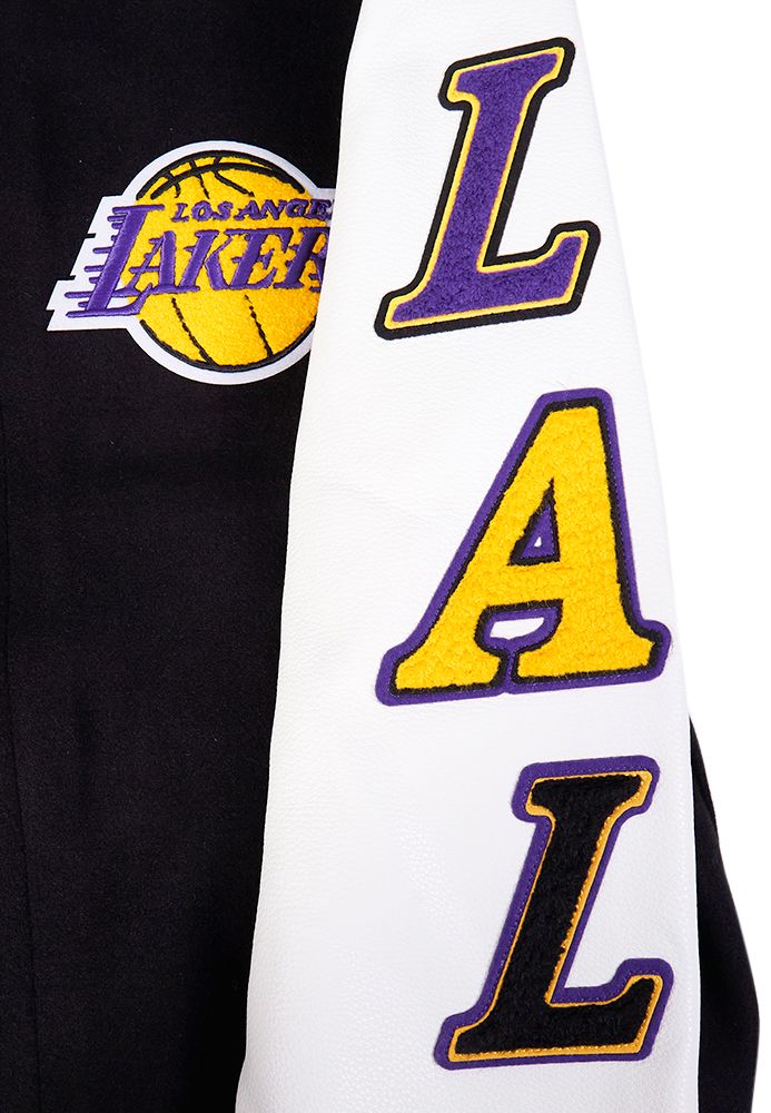 Pro Standard Men's Los Angeles Lakers Black Classic Wool Varsity Jacket product image