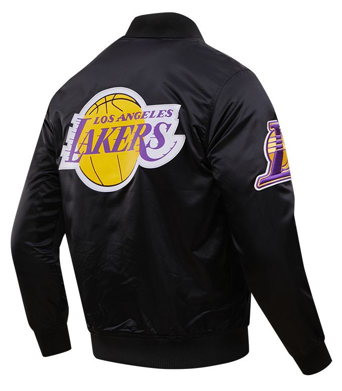 Pro Standard Men's Los Angeles Lakers Black Big Logo Satin Jacket product image